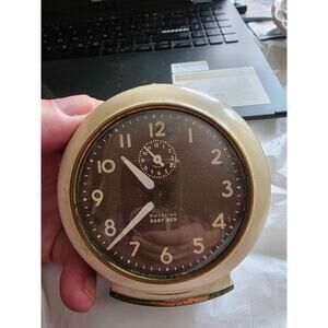 Vintage Made in Australia 1949-1956 Westclox Baby Ben -Winding Alarm Clock 1950s